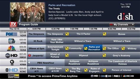 dish hopper channel guide